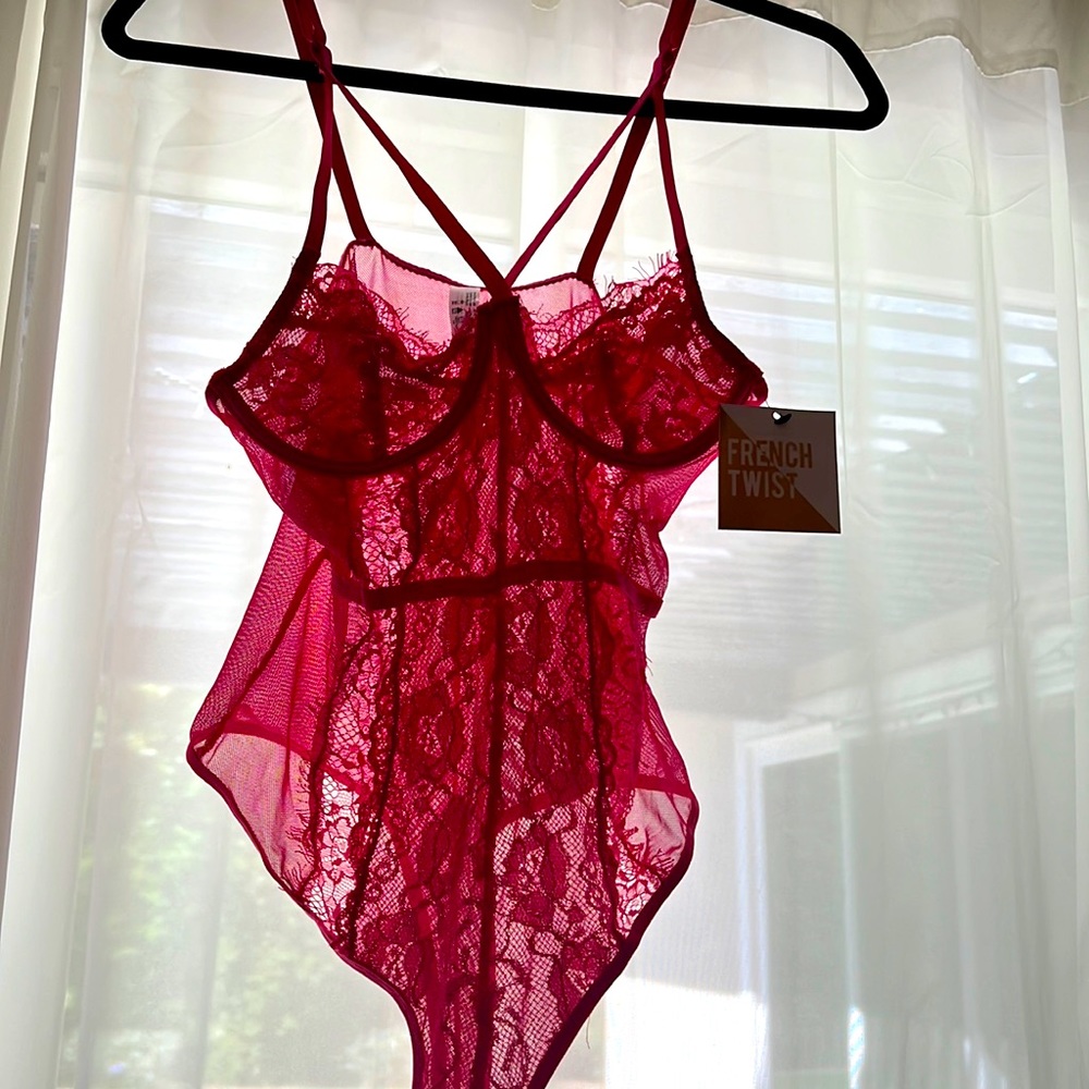 Brand New - Lingerie - Bodysuit - Hot Pink